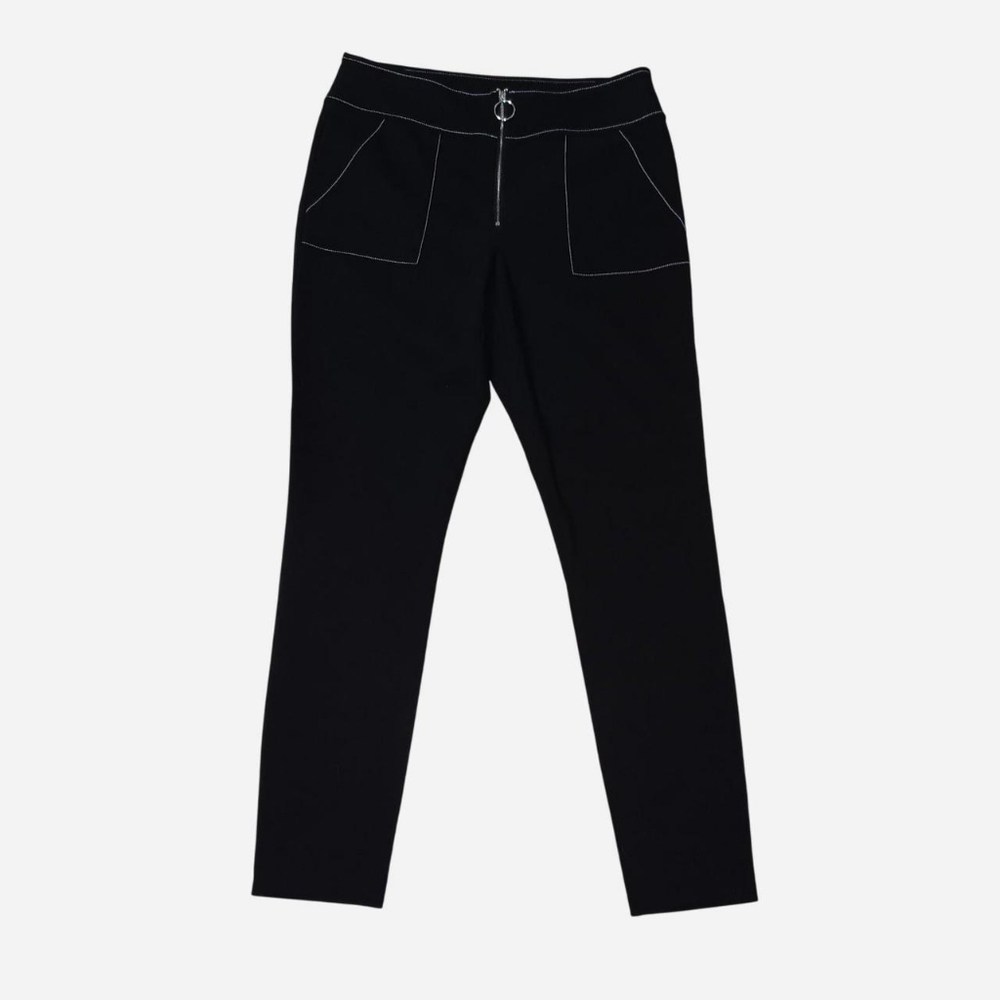 black skinny/straight leg and high rise pants - Picture 1 of 4